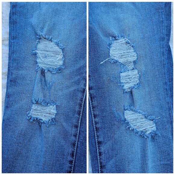 Distressed Jeans Buckle BKE Payton Skinny Size 30 Stretch Denim Crop Ankle - Picture 6 of 10